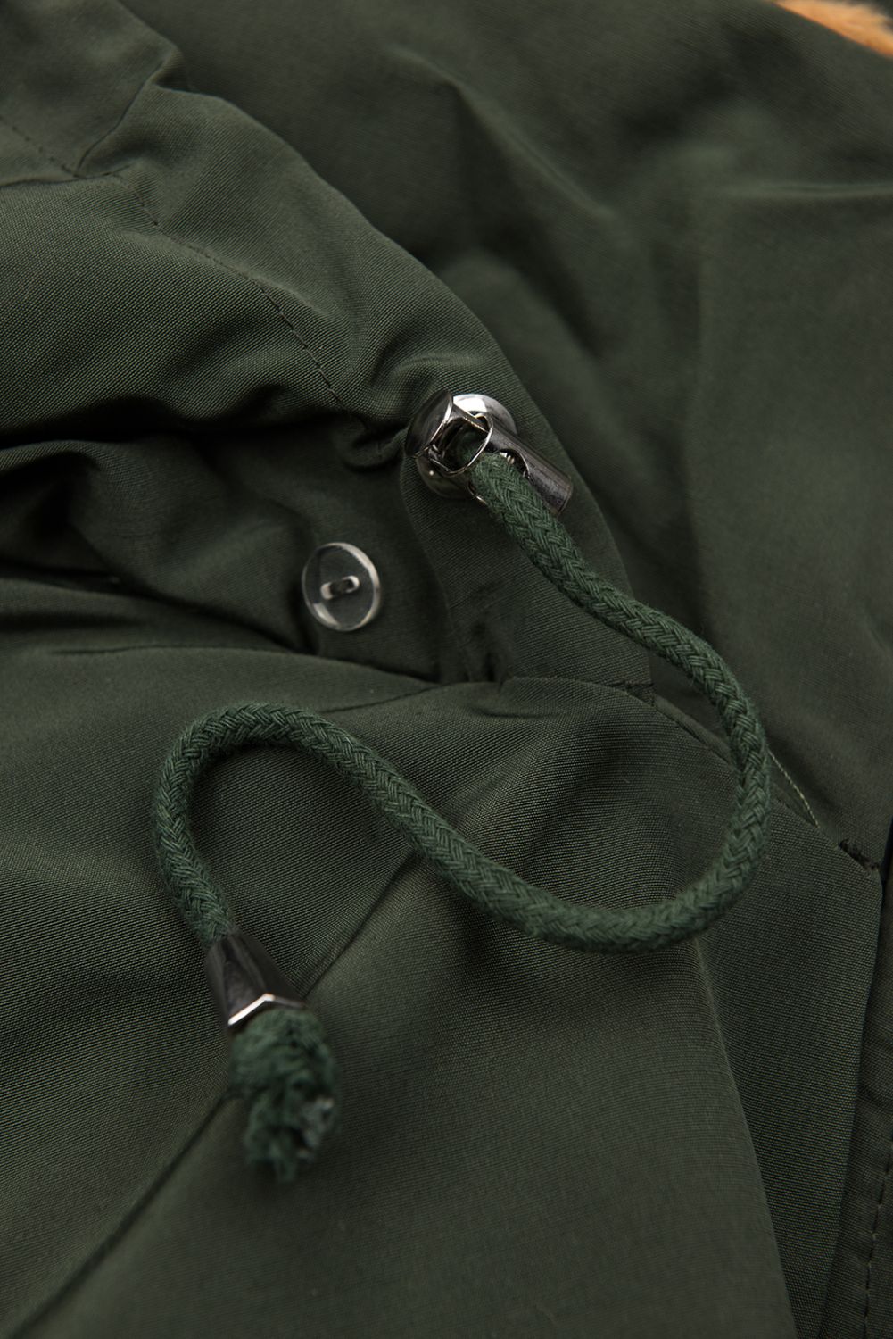 Winterparka mit Gummi in der Taille khaki