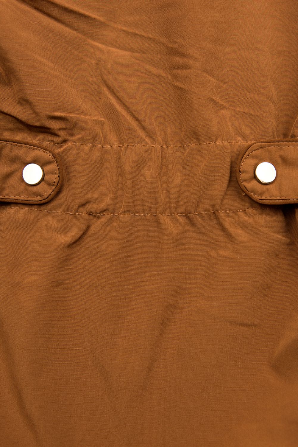 Winterparka mit Gummi in der Taille braun