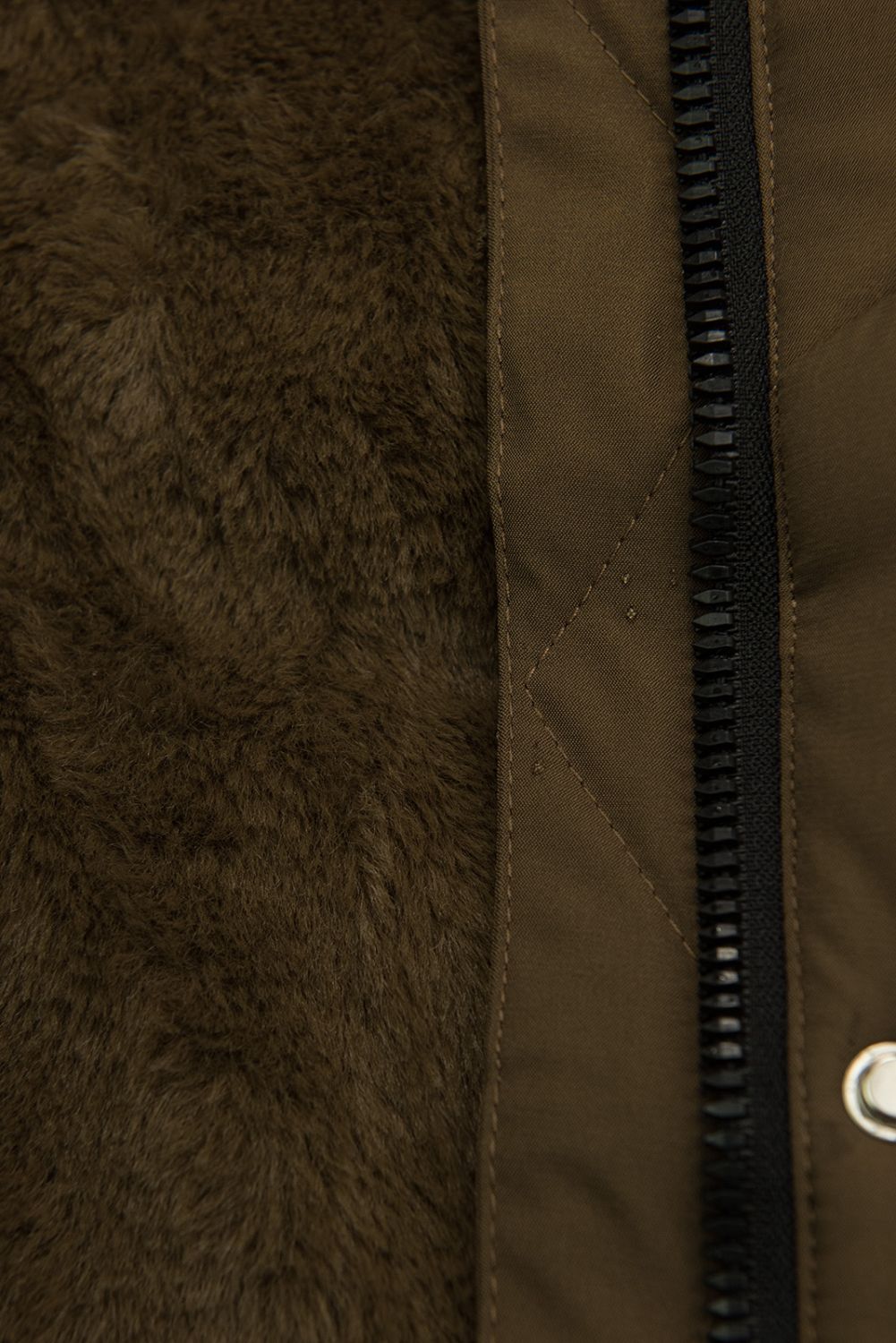 Mädchen Extra Warme Winterjacke Braun