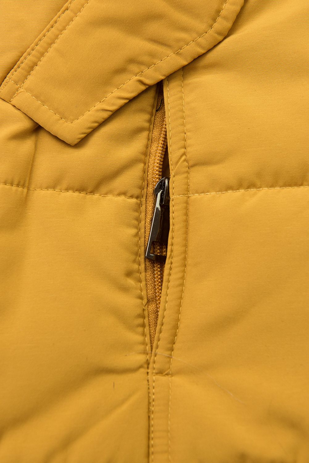 Winterjacke mit Teddy-Futter gelb/grau