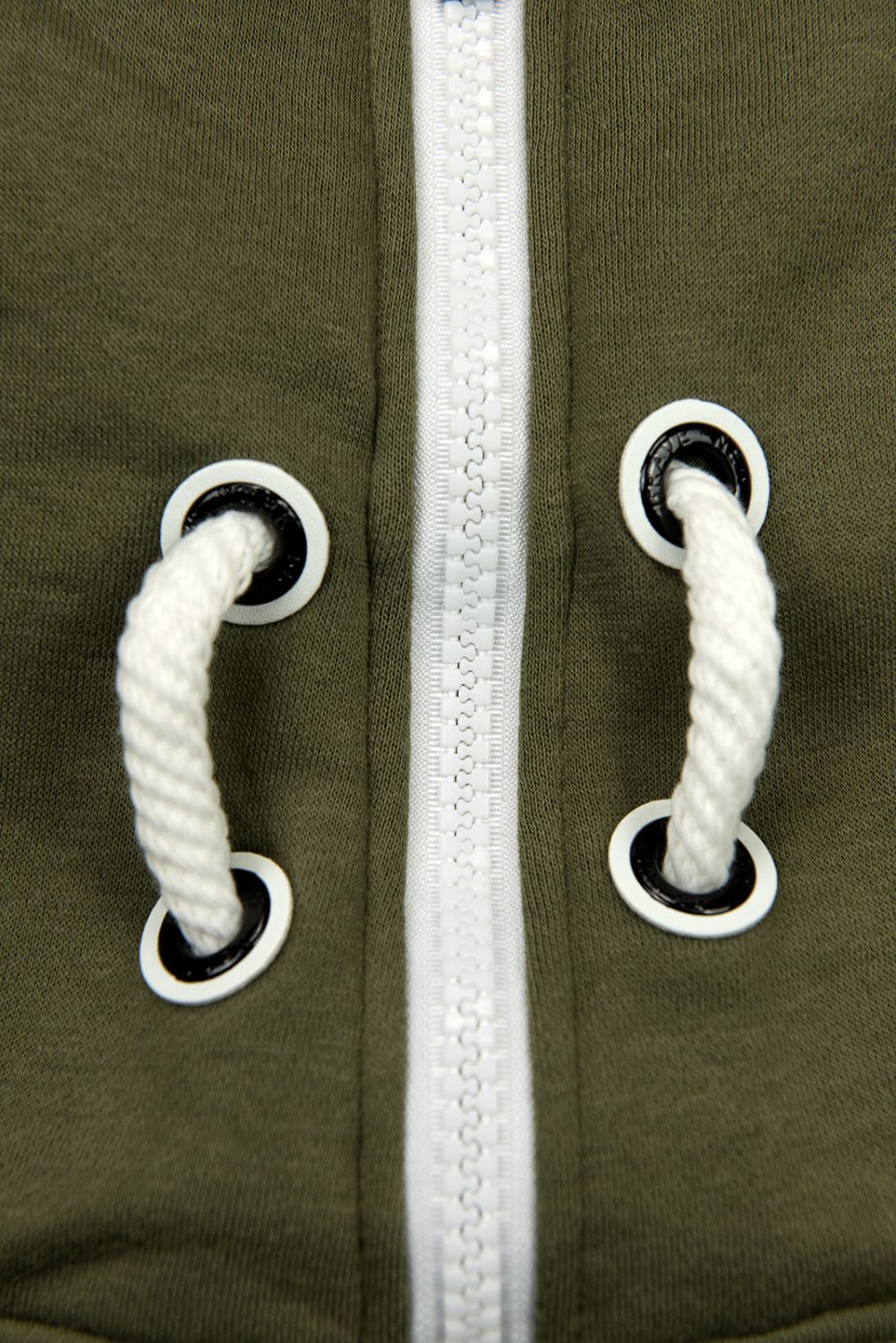 Sportliche Sweatjacke mit Frontzipper khaki
