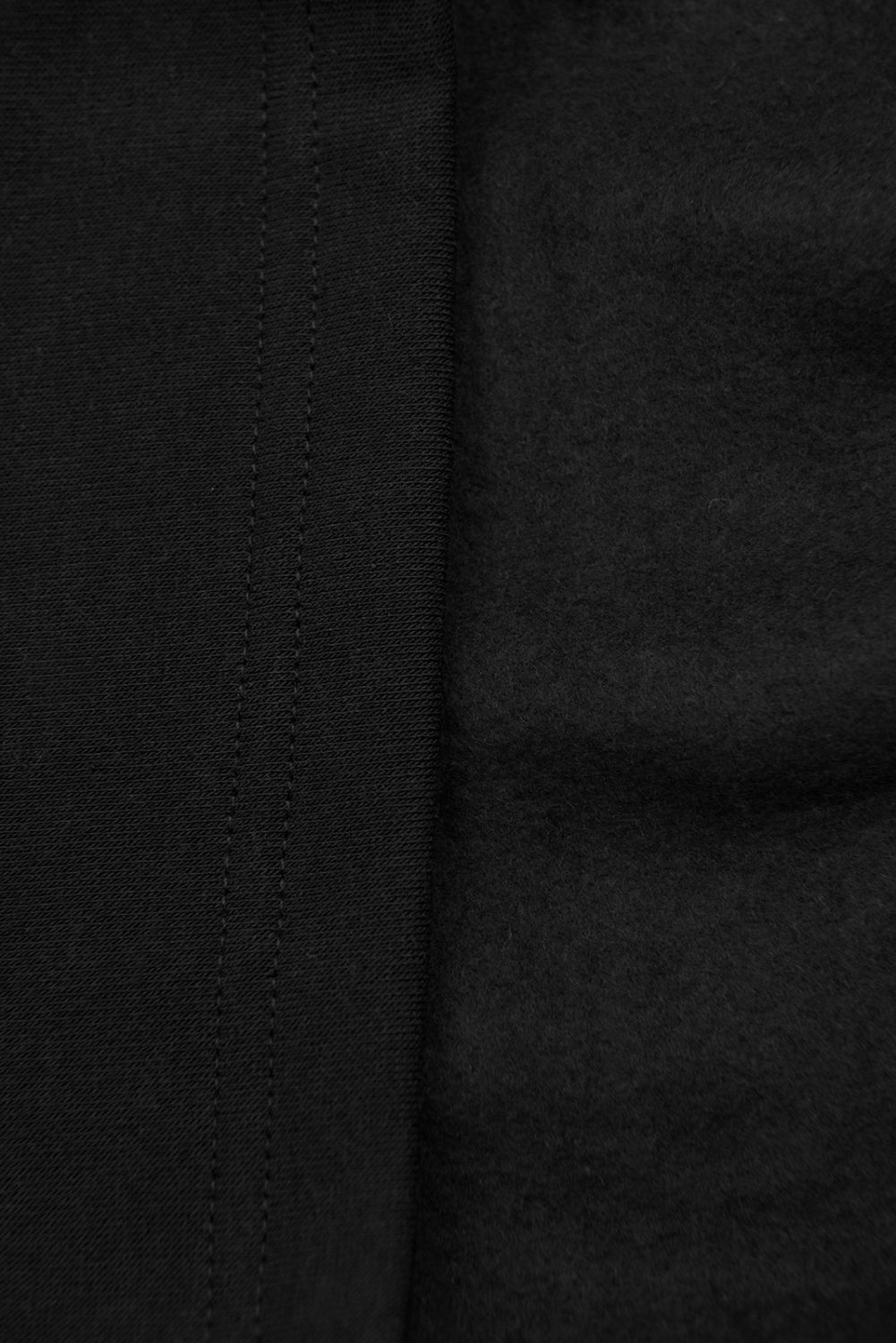 Sweatshirt/Sweatkleid mit Kapuze und Rippbündchen schwarz