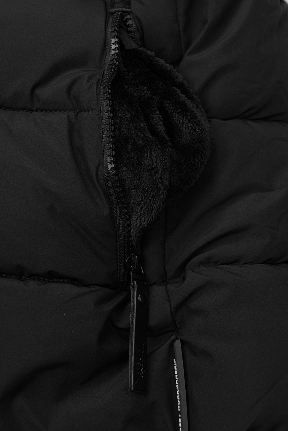 Damen Winterjacke mit Kapuze, Schwarz