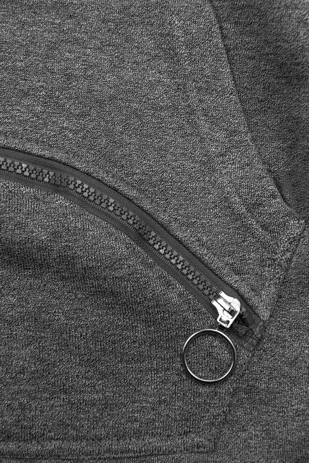 Verlängerte Sweatshirt/Sweatkleid anthrazit/gelb