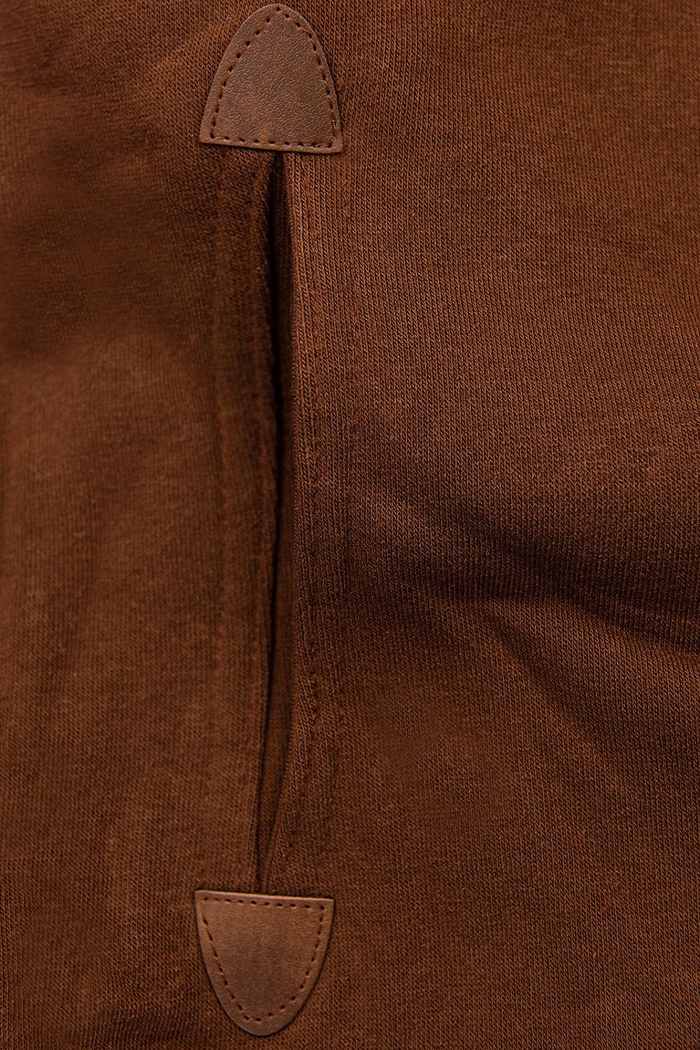 Sweatshirt/Sweatkleid mit Karomuster Braun