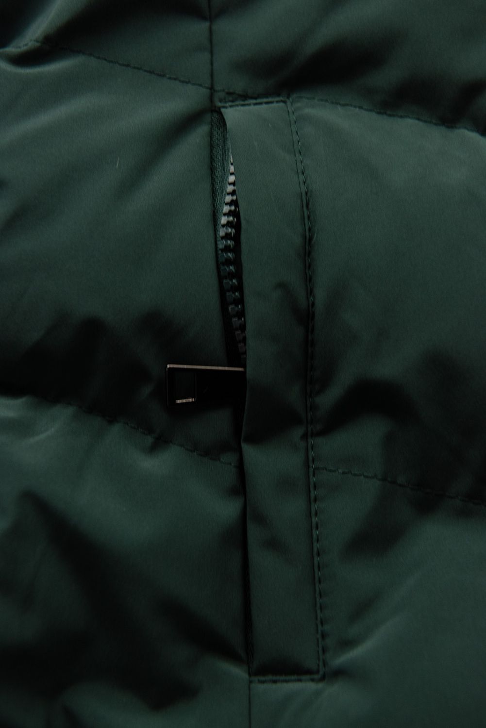 Winterjacke mit großer Kapuze Grün