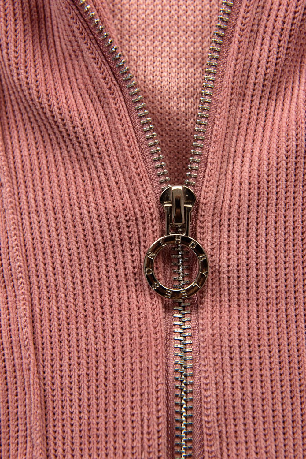 Freizeitanzug mit Reißverschluss Altrosa