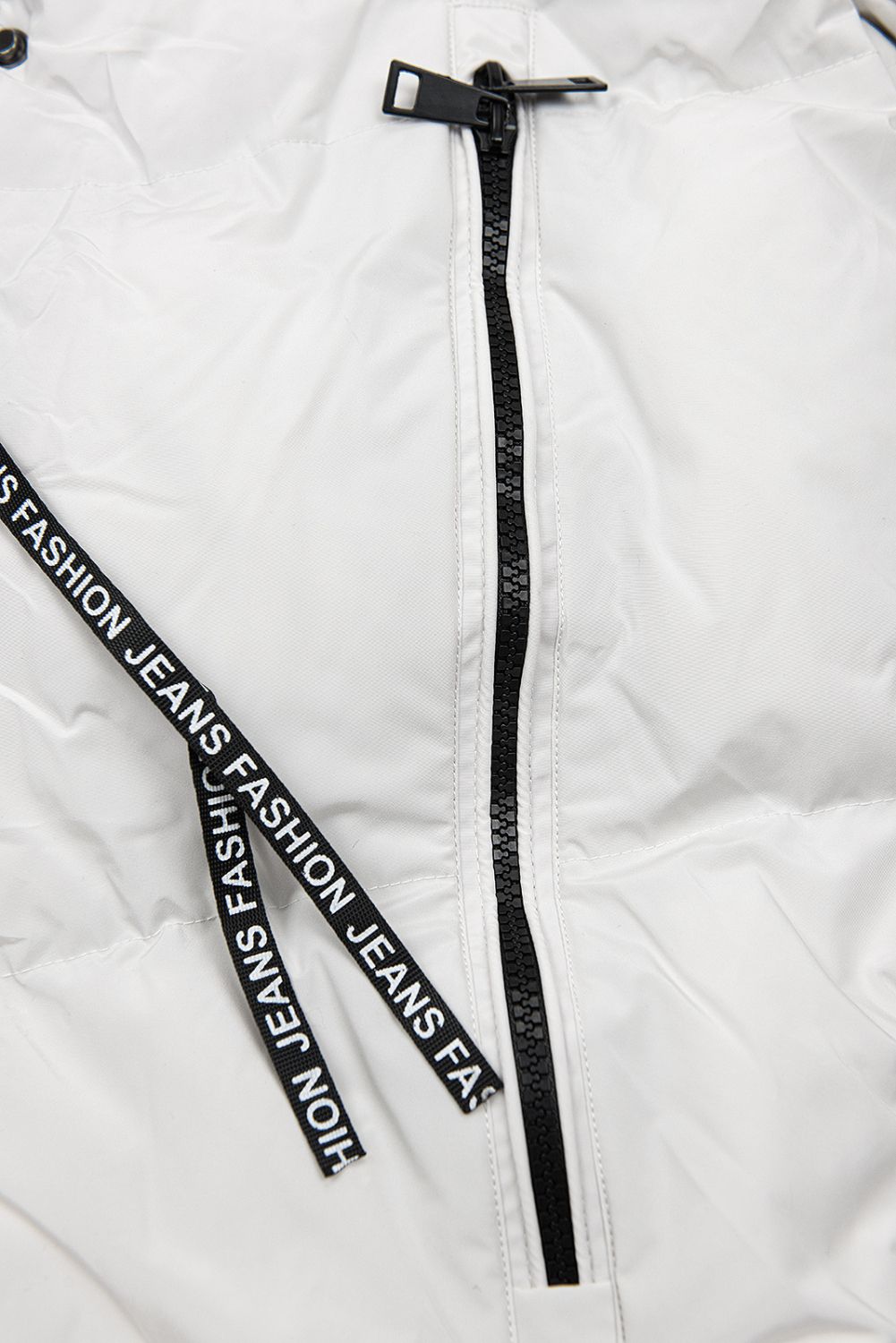 Extra lang Wintermantel weiß