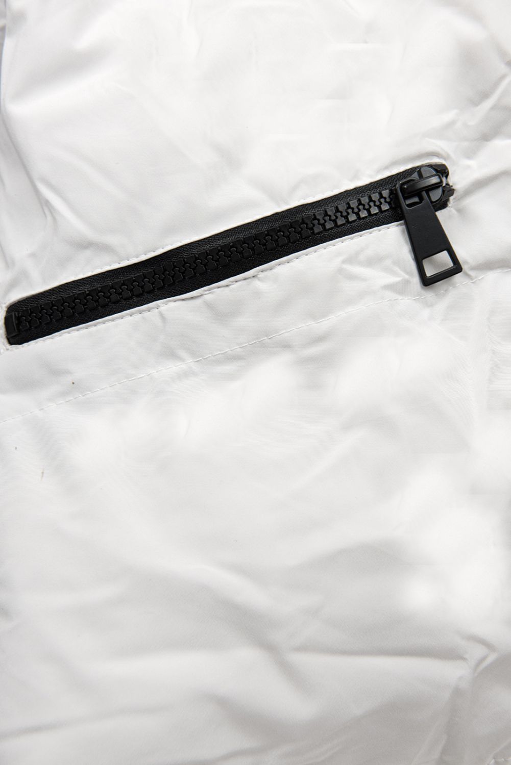 Extra lang Wintermantel weiß