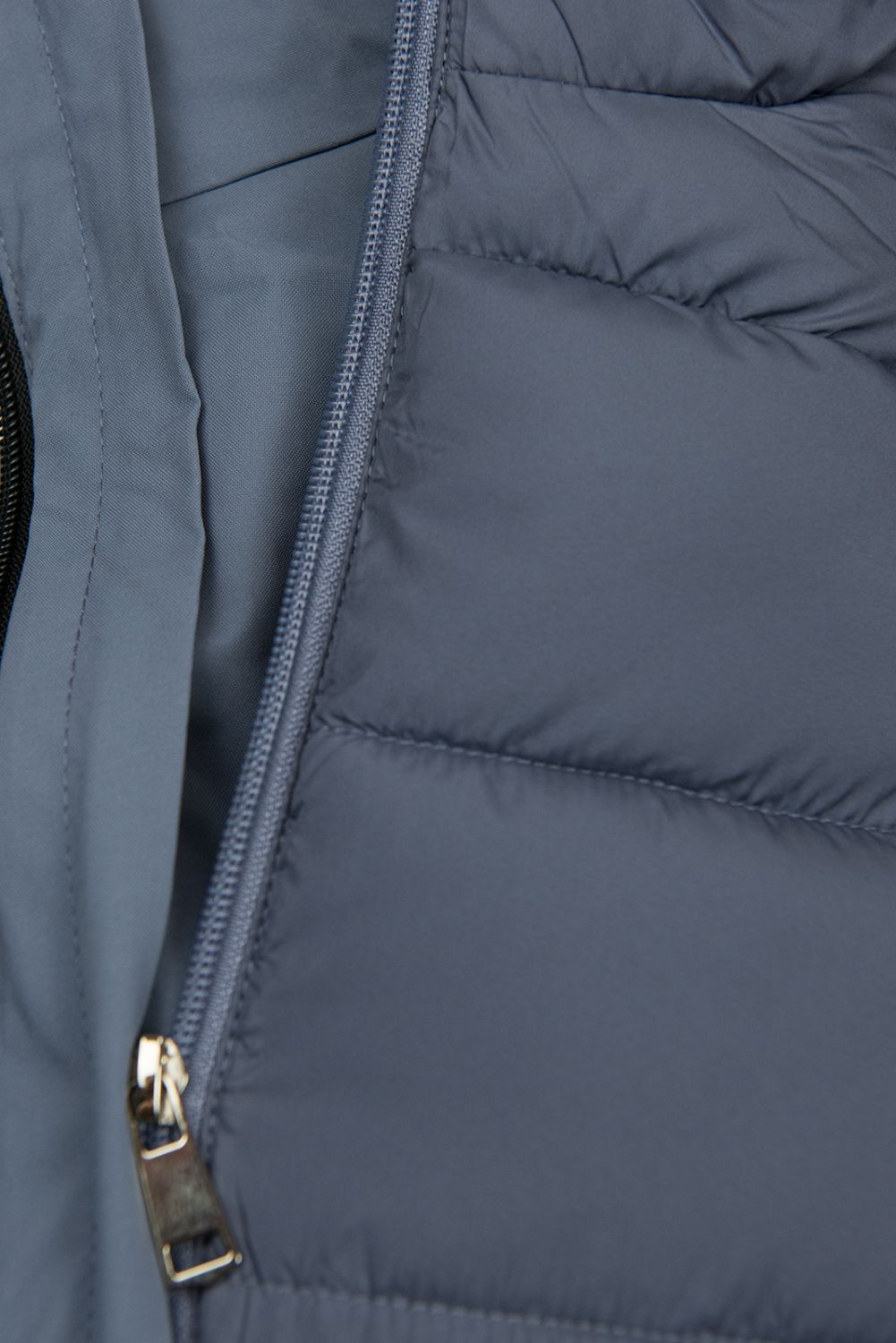 Multifunktions-Damenjacke 3-in-1 Taubenblau