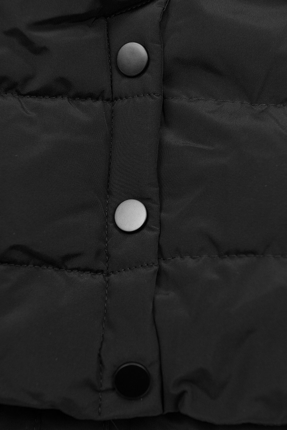 Winterjacke mit warmem Teddyfell schwarz