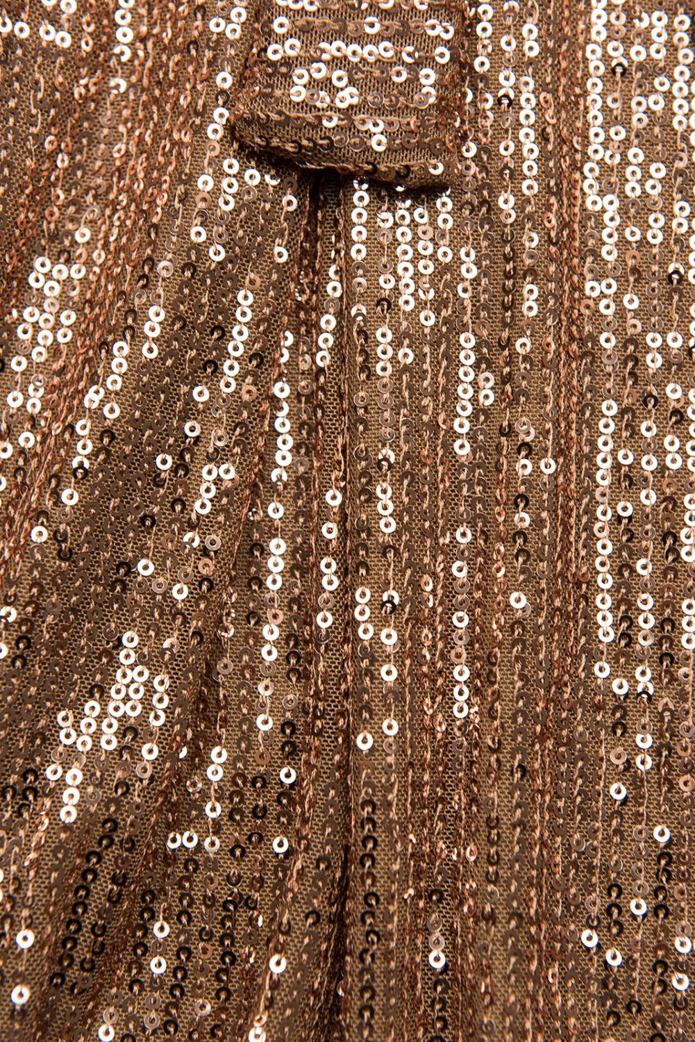 Pailletten Kleid Mocca