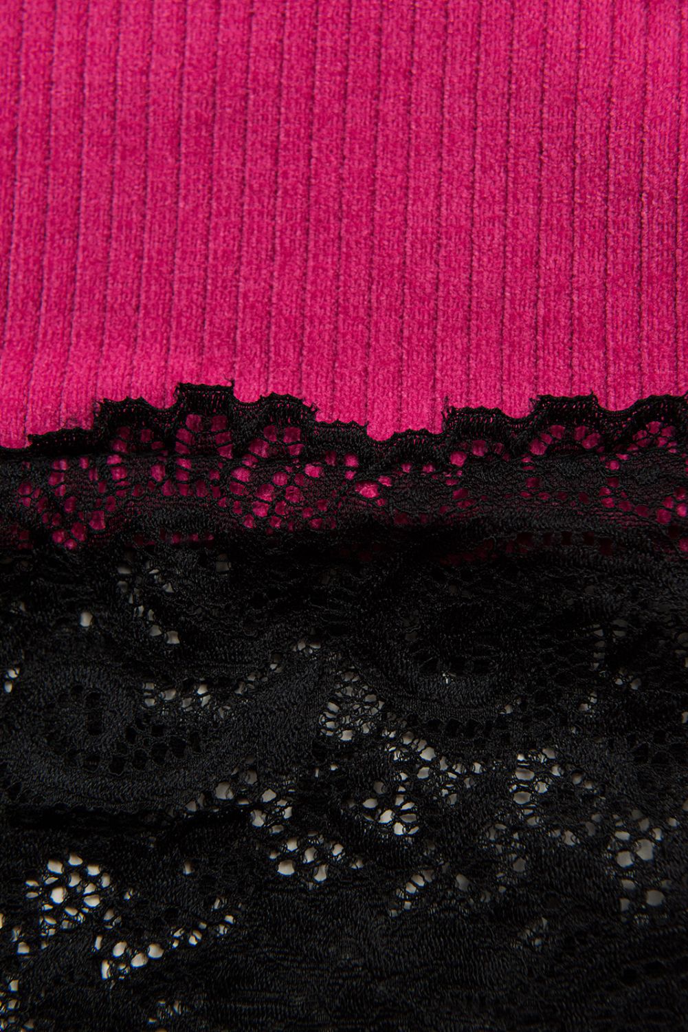 Midikleid mit Spitze Pink