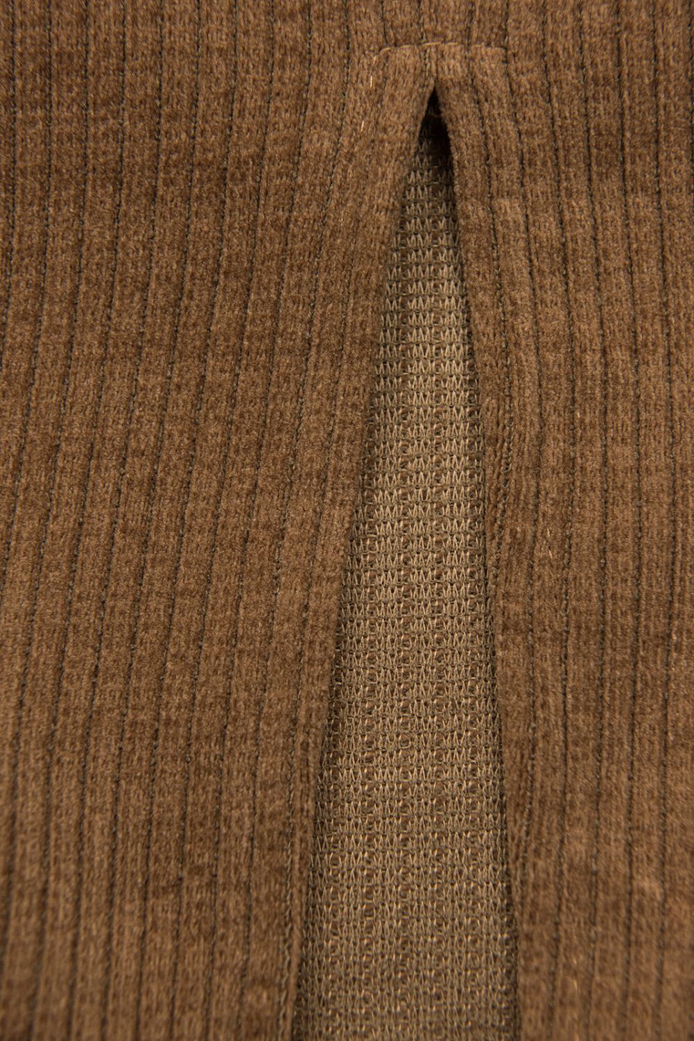 Midikleid mit Spitze Braun