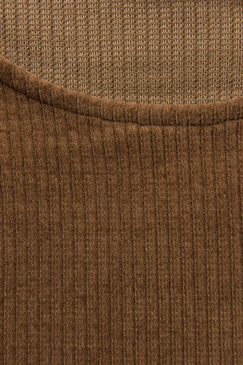 Midikleid mit Spitze Braun