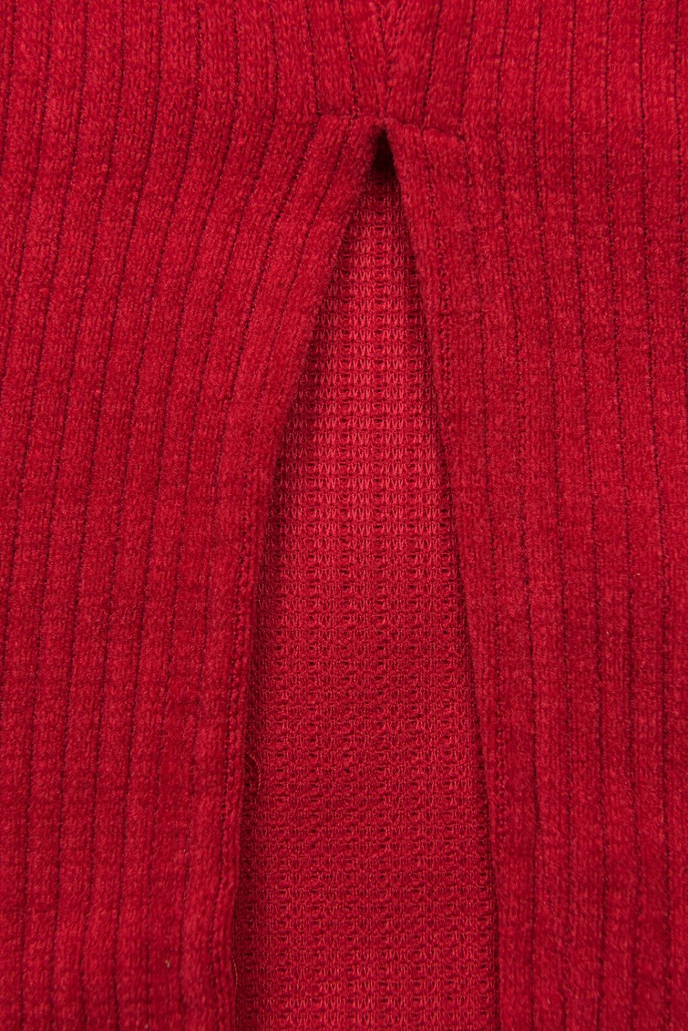 Midikleid mit Spitze Rot