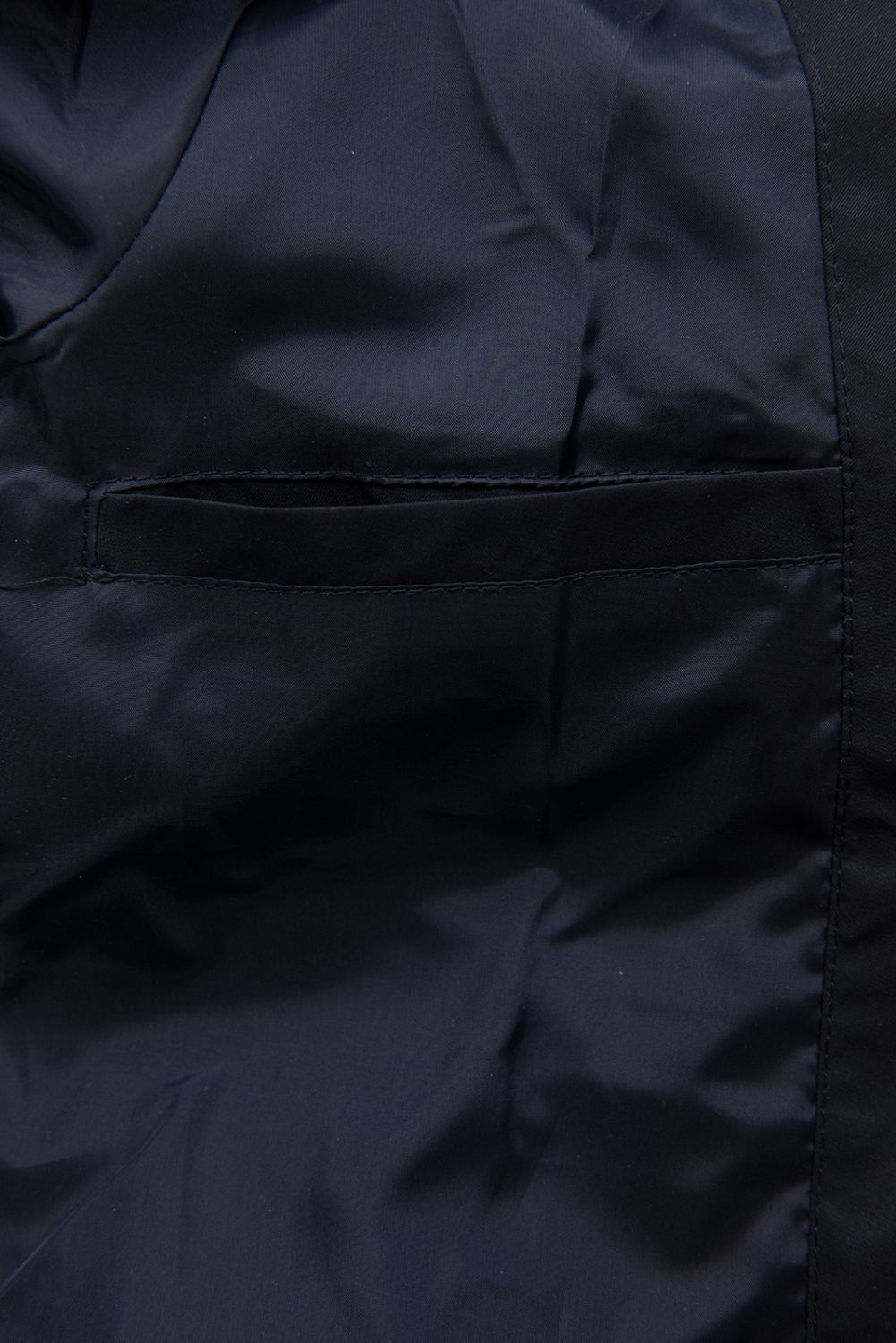 Trenchcoat mit karierter Kapuze Dunkelblau