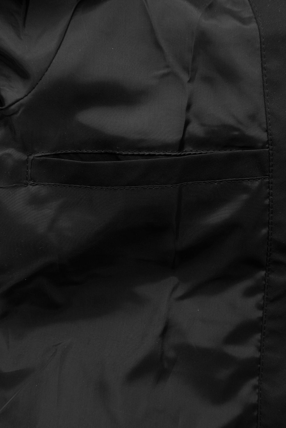 Trenchcoat mit karierter Kapuze Schwarz