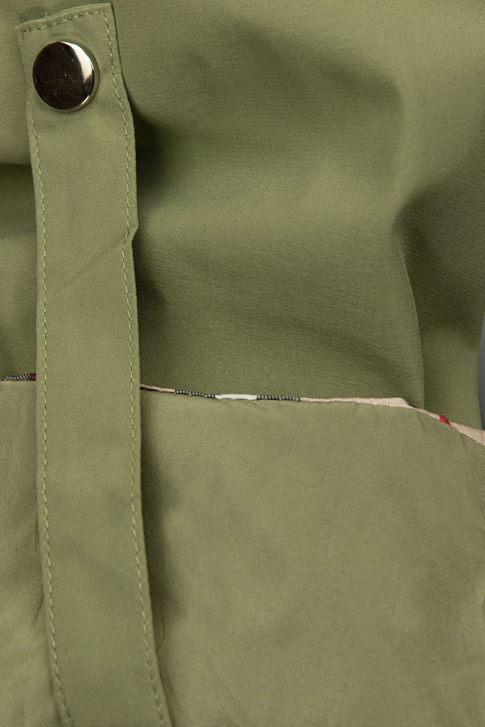Trenchcoat mit Karo-Details Khaki