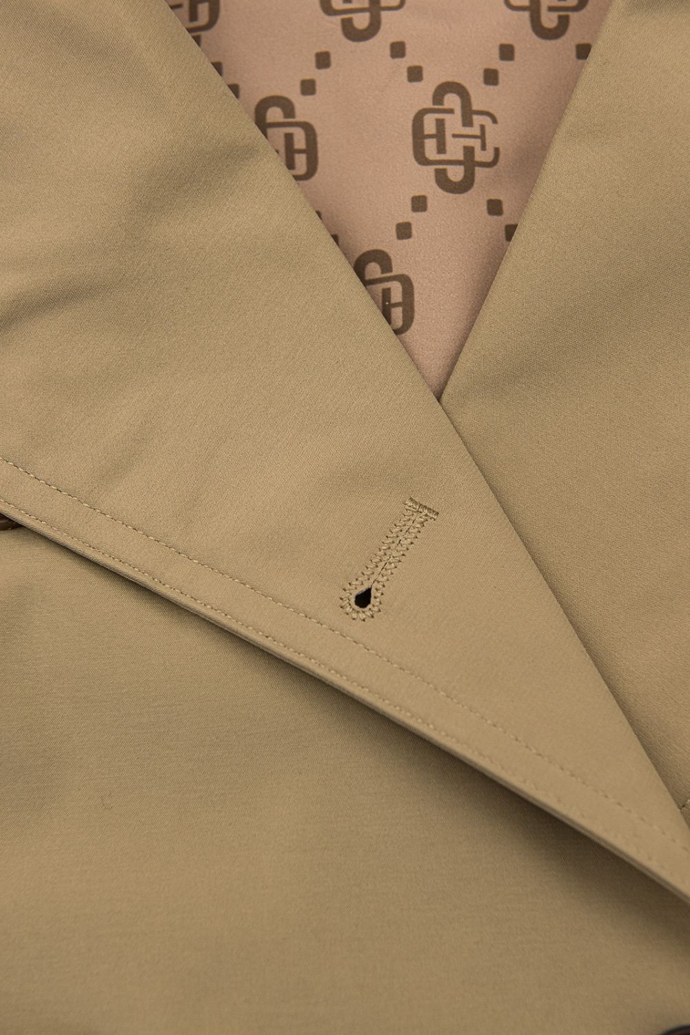 Zweireihiger Trenchcoat Mocca