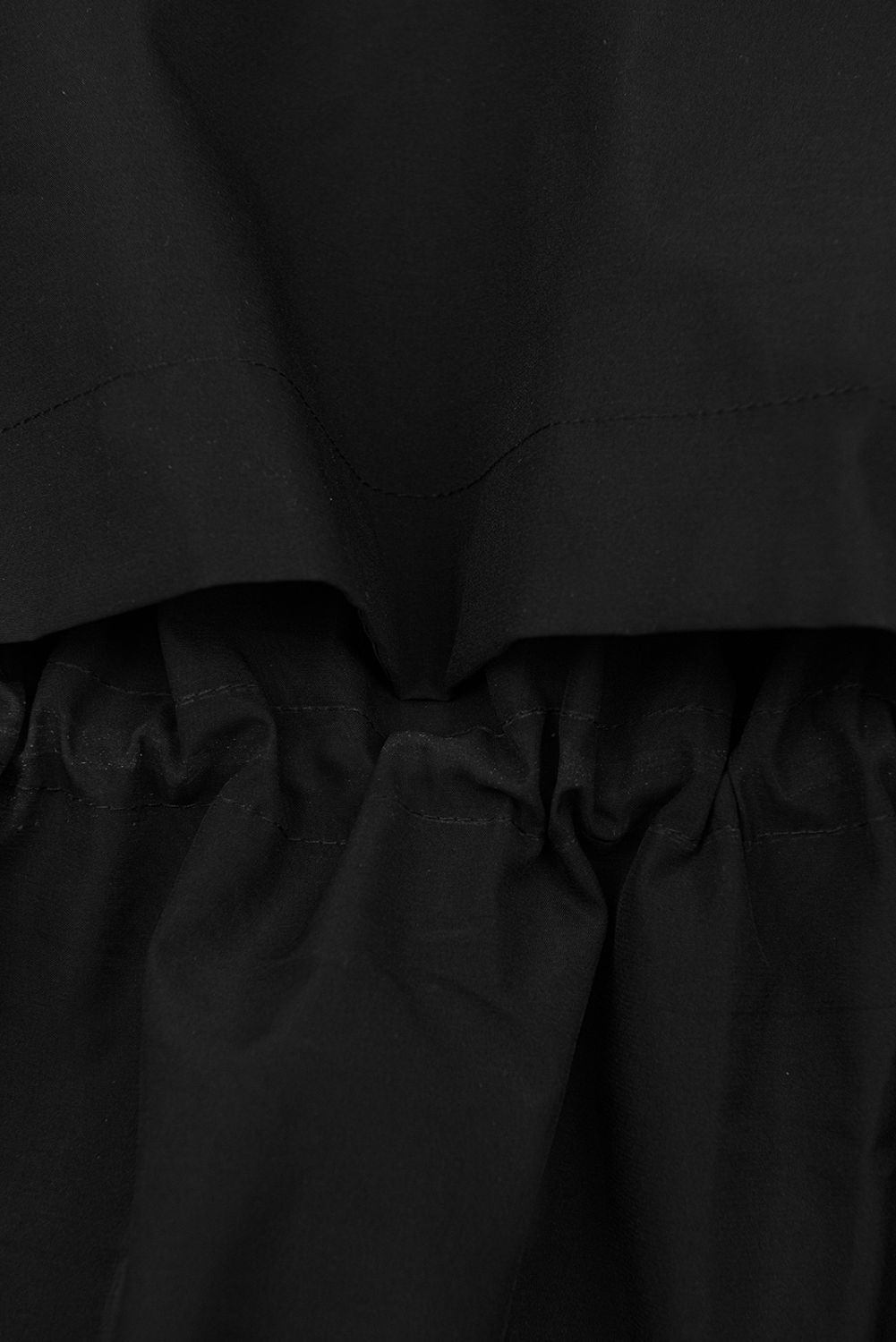 Frühlingsmantel mit Kapuze Schwarz