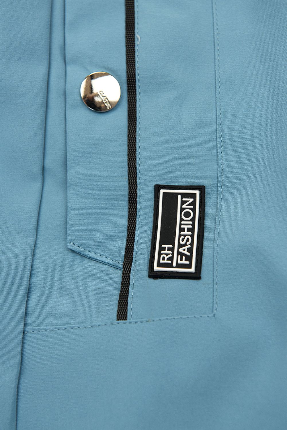 Frühlingsmantel mit Kapuze Himmelblau