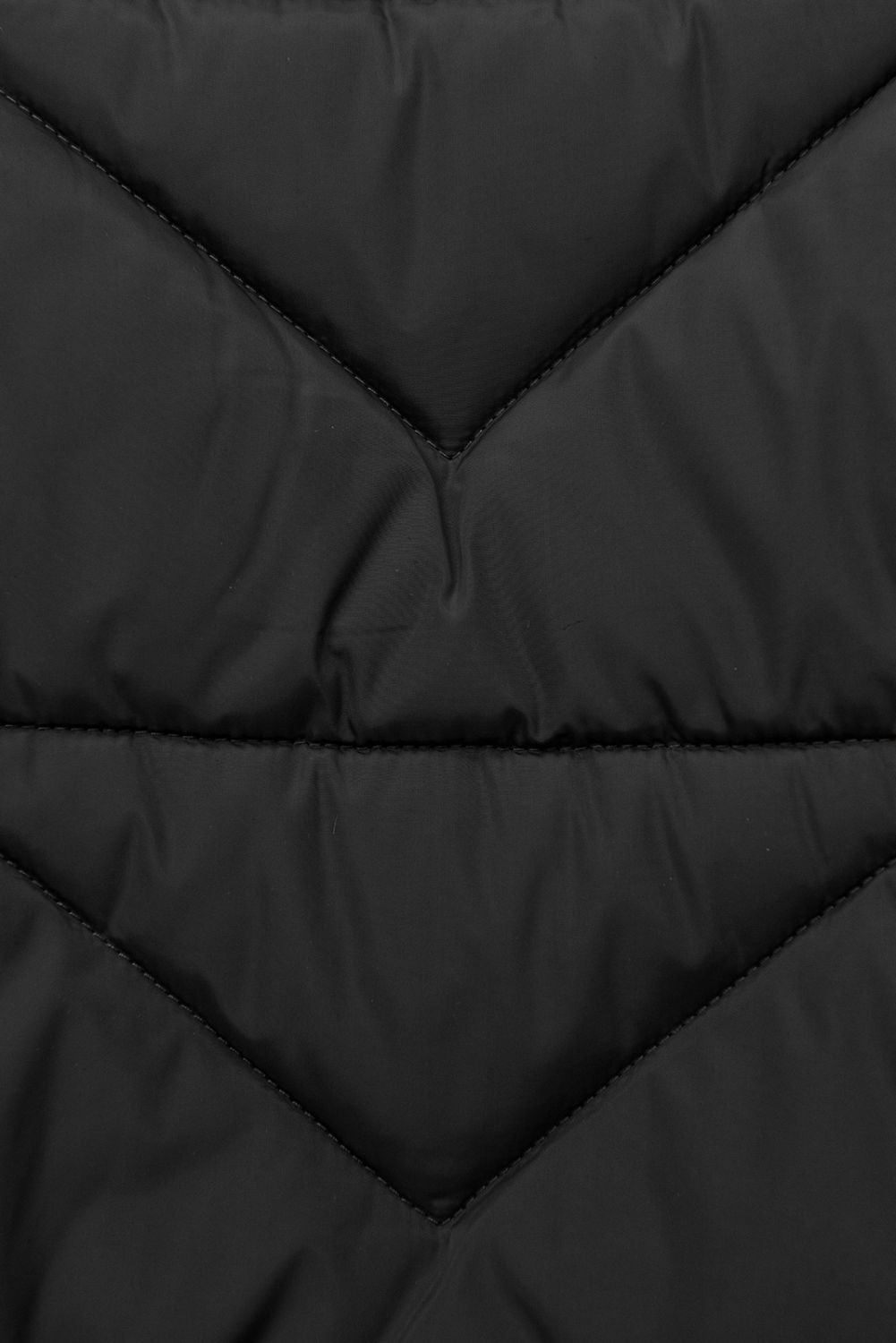 Elegante Winterjacke mit Kunstfell, Schwarz