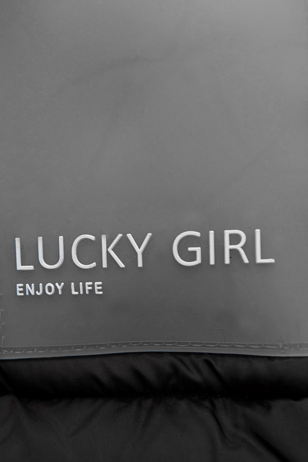 Stepp-Winterjacke mit verlängertem Rücken, Schwarz