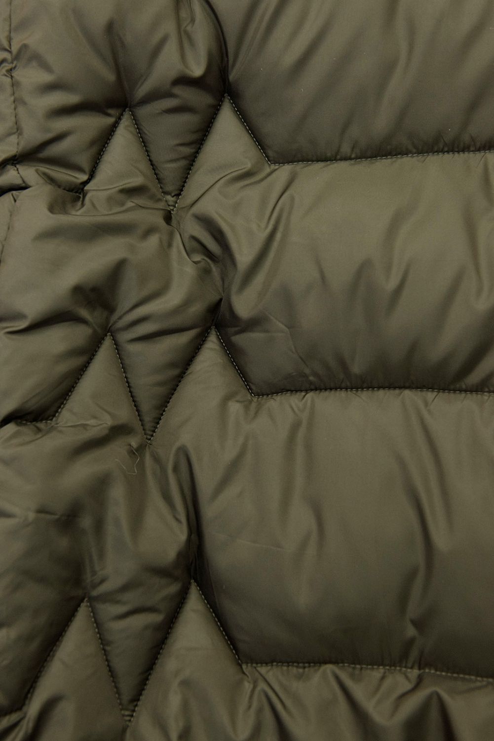 Elegante Winterjacke mit Kunstfell, Khaki