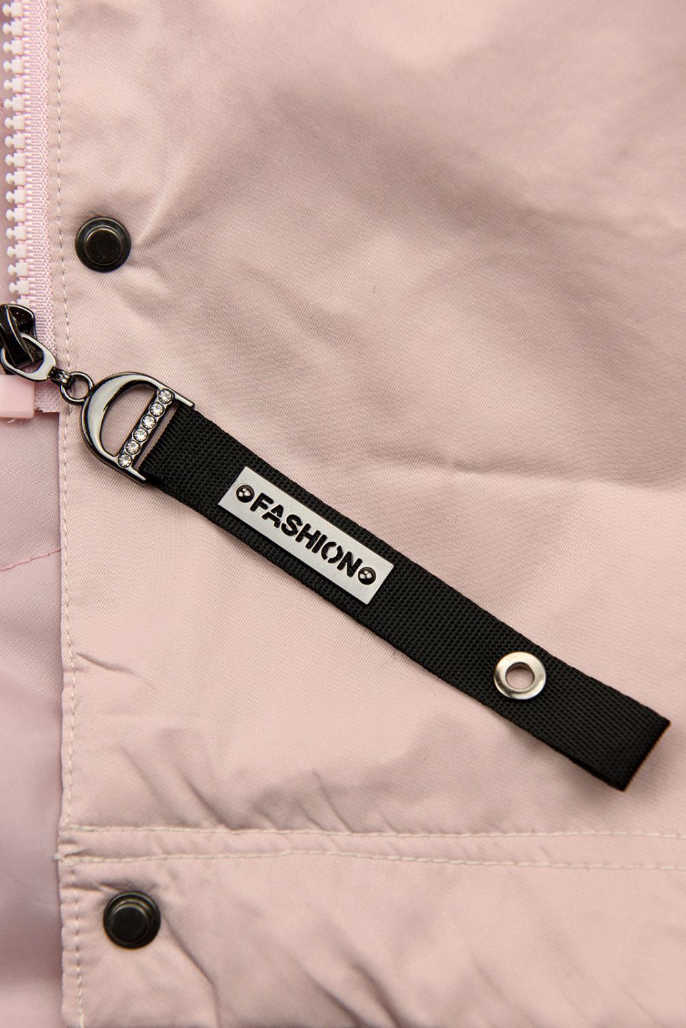 Übergangsjacke/Mantel mit Kapuze, Rosa