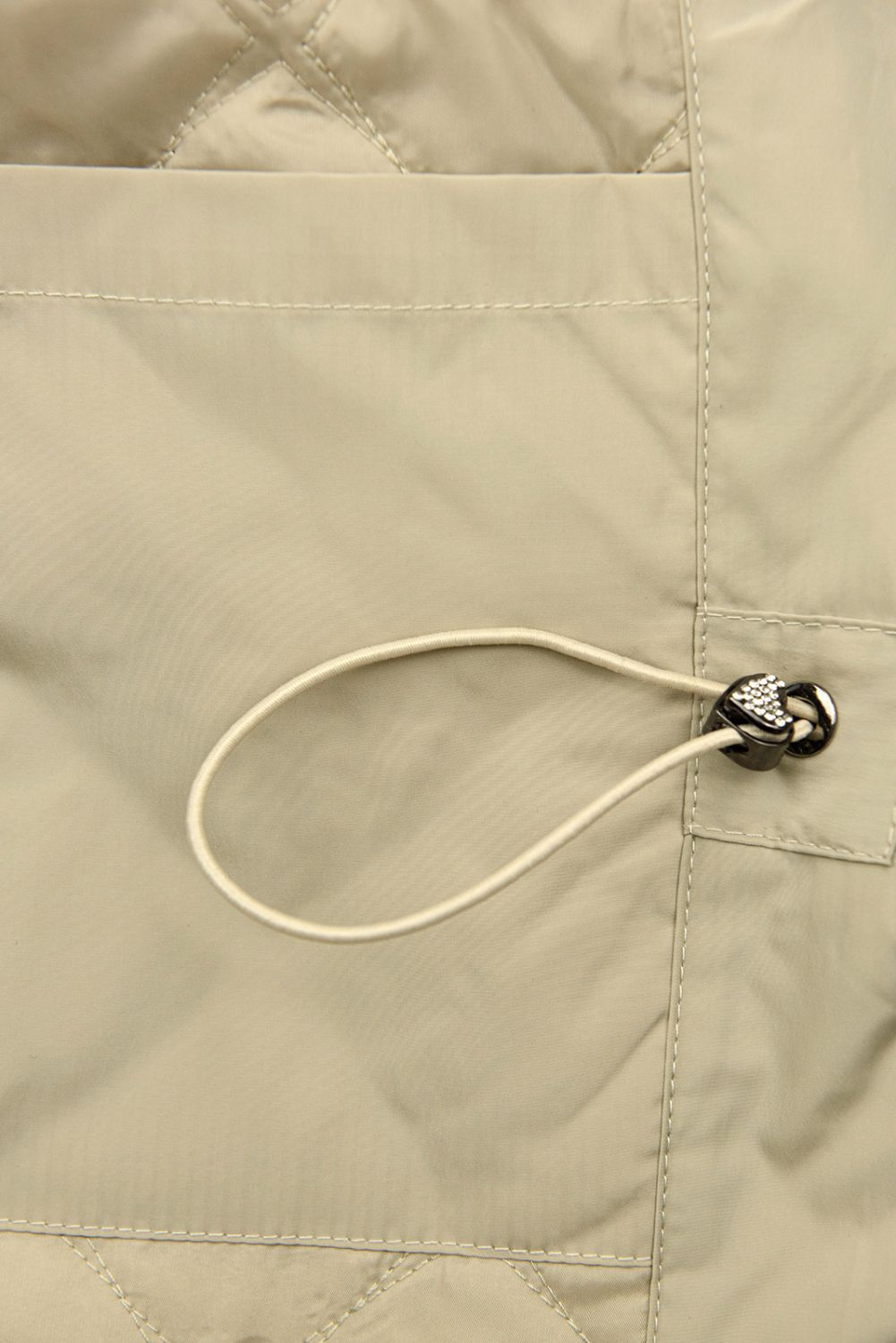 Übergangs-Kapuzenjacke Ecru