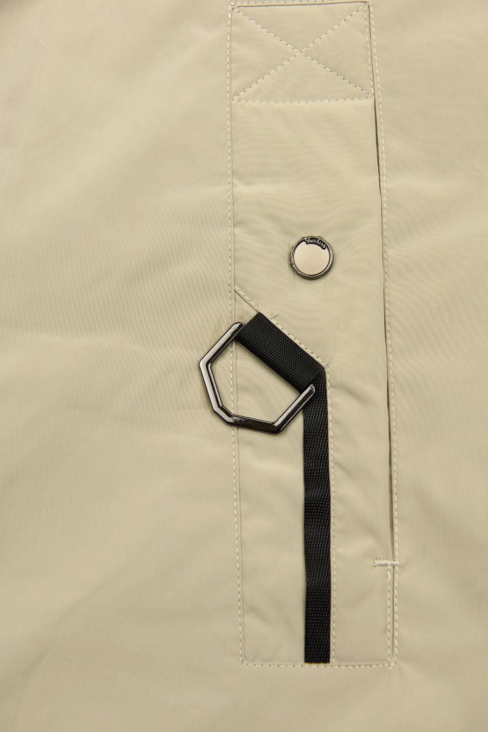 Übergangs-Kapuzenjacke Ecru