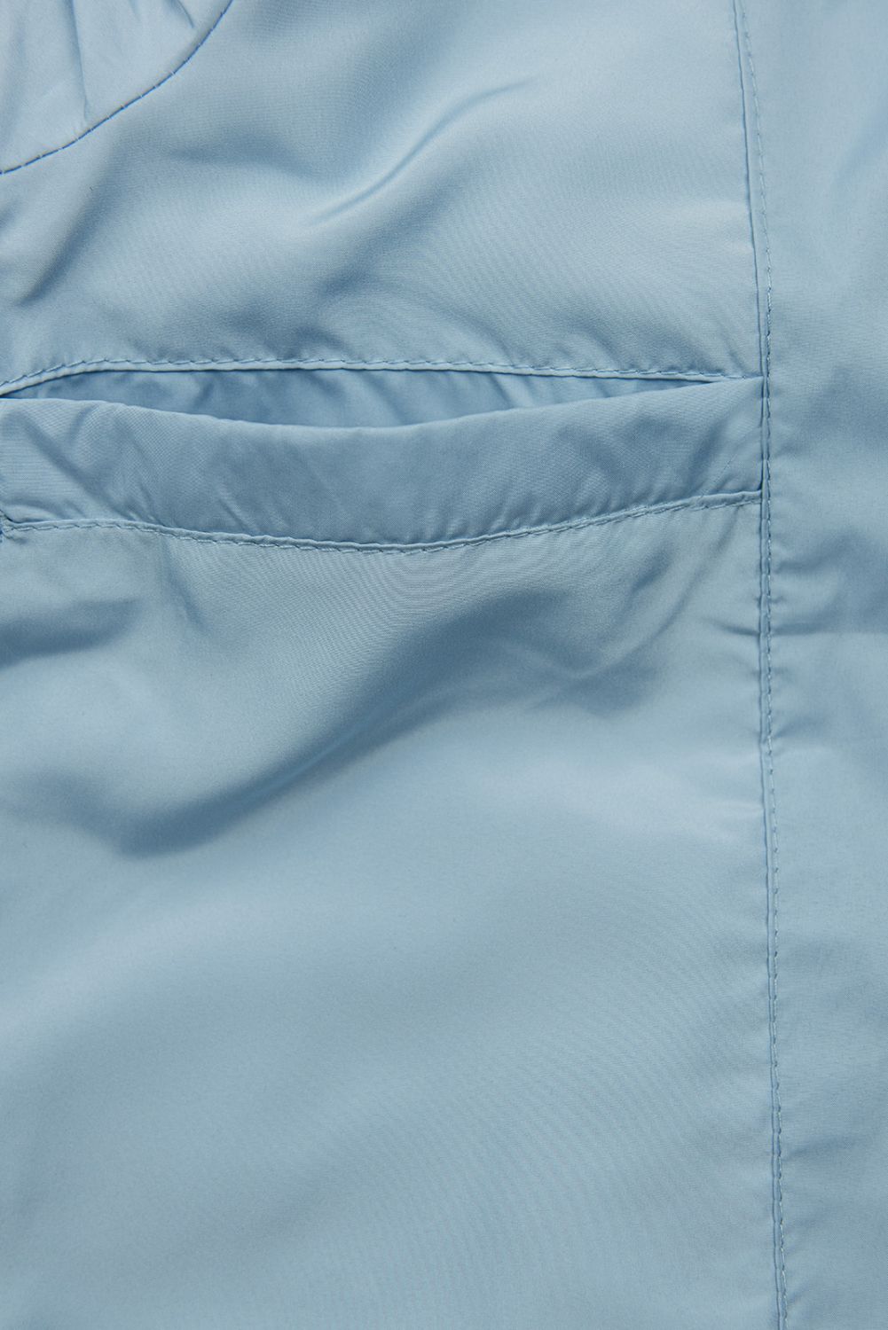 Gesteppte Frühlingsjacke mit Kapuze Blau