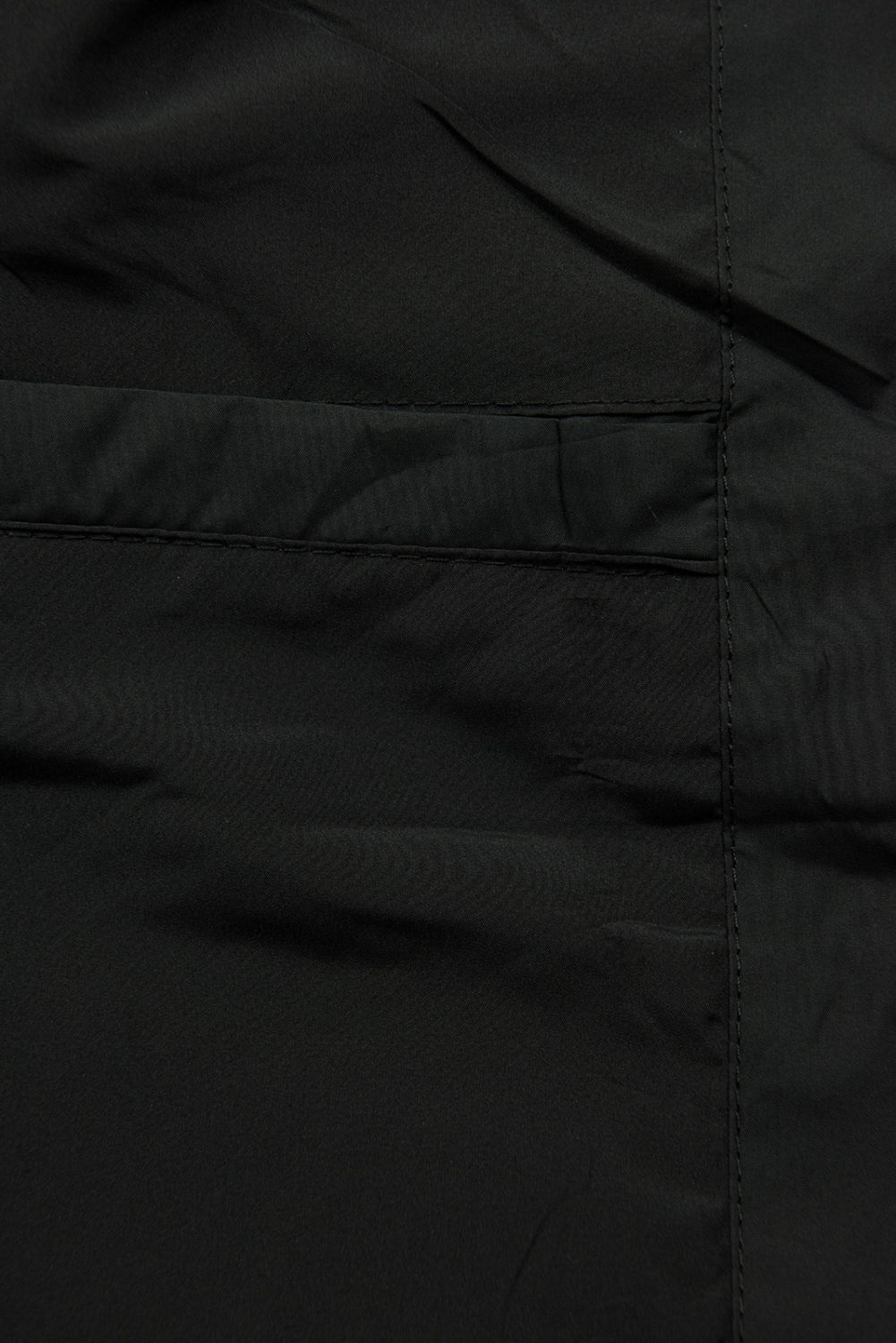 Gesteppte Frühlingsjacke mit Kapuze Schwarz