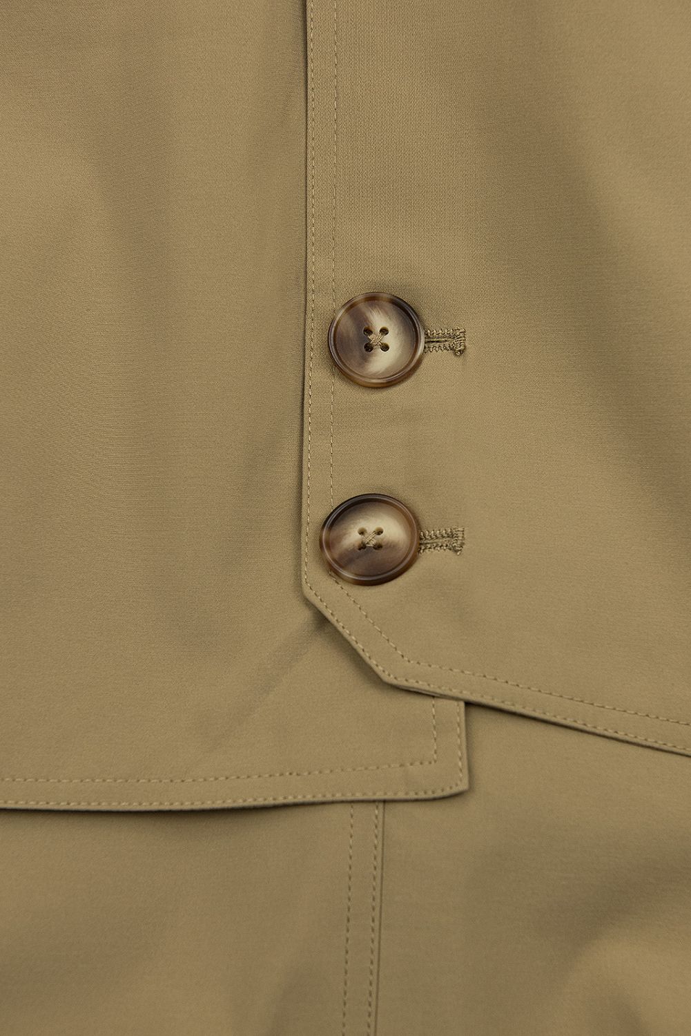 Mocca Trenchcoat mit Taillengürtel