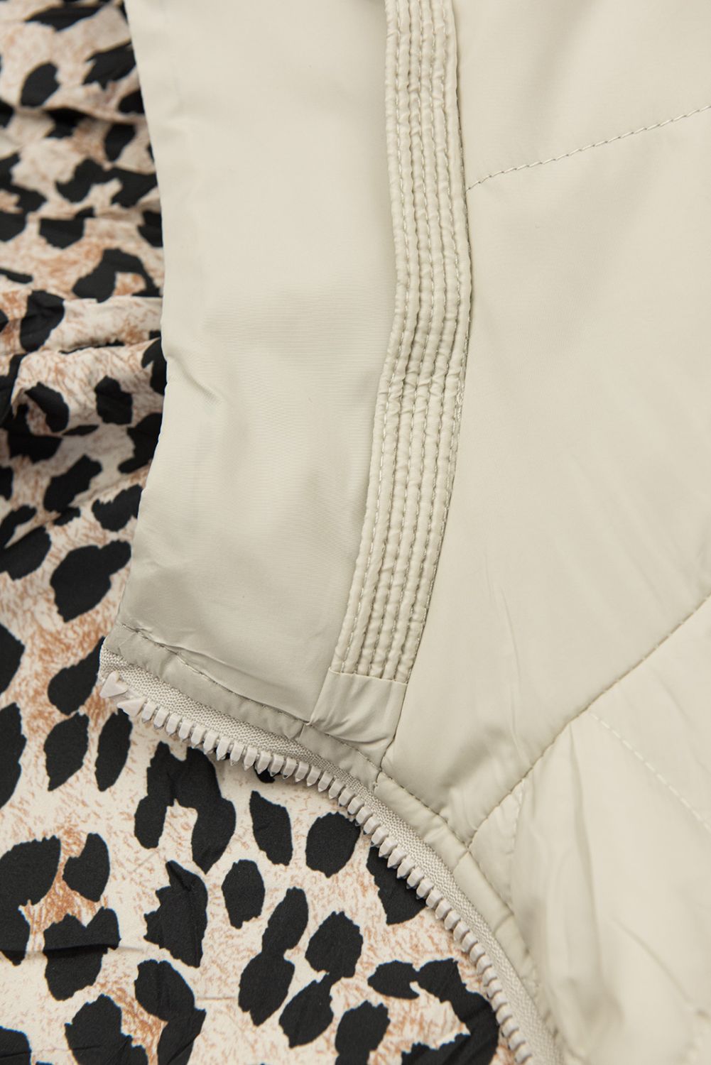 Wendejacke Beige/Leopardenmuster