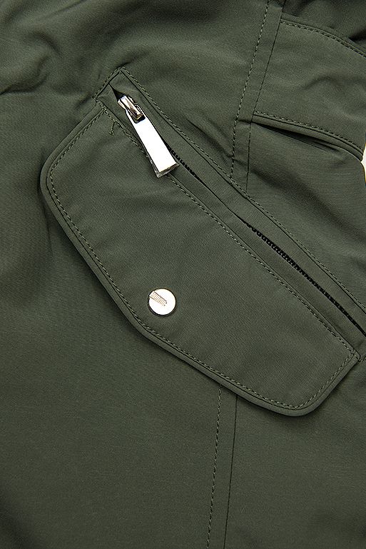 Beidseitig tragbare Übergangsjacke khaki/schwarz
