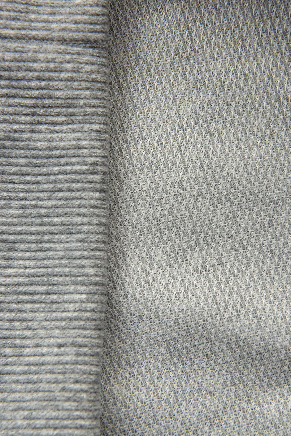 Freizeitanzug mit Stehkragen Grau/Schwarz