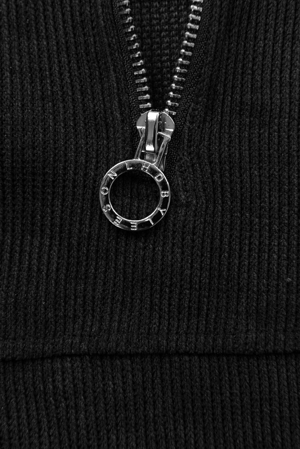 Freizeitanzug mit Stehkragen Schwarz