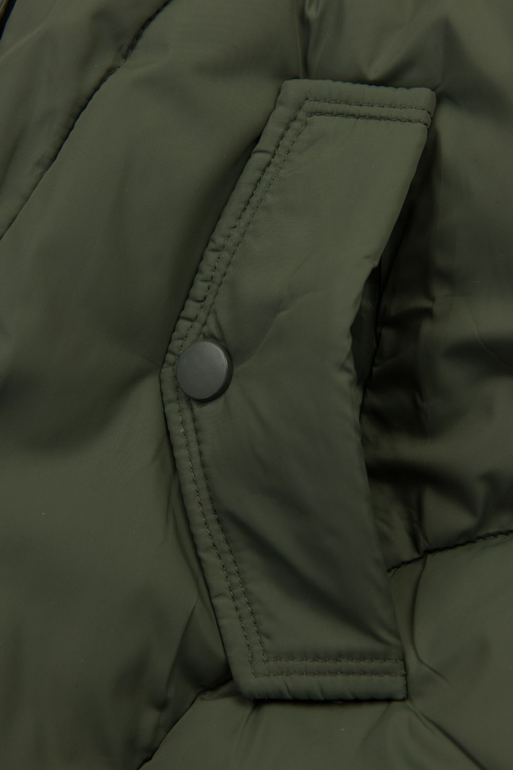 Damen-Winterjacke mit Strickbündchen Grün