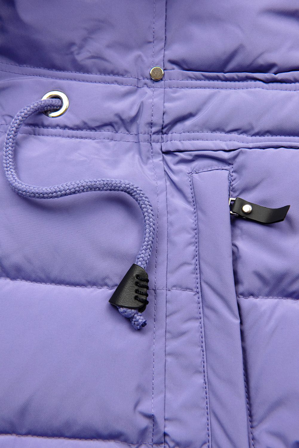 Winterjacke mit Kordel Violett