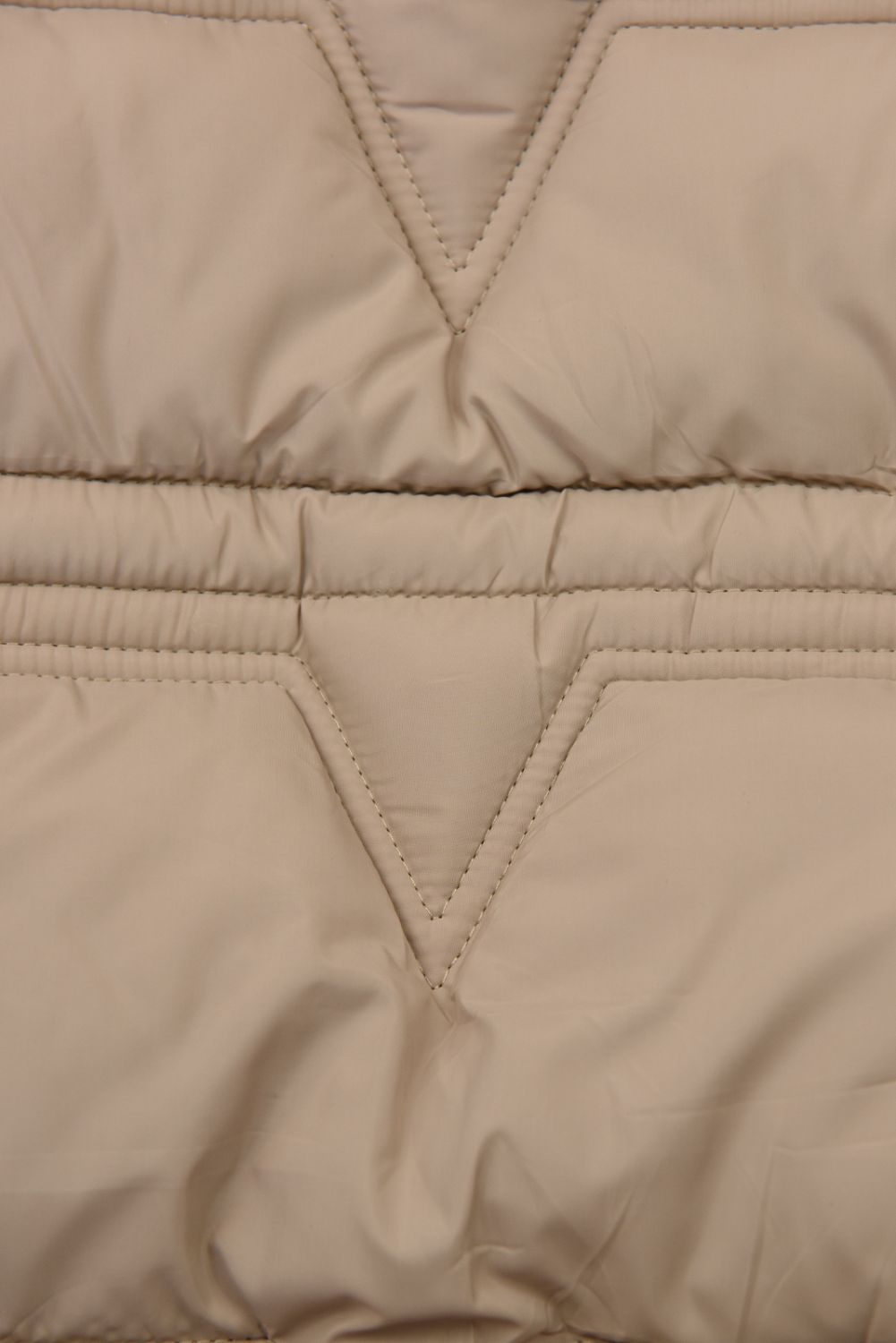 Damen-Wintermantel mit verstellbarer Taille Hellbeige