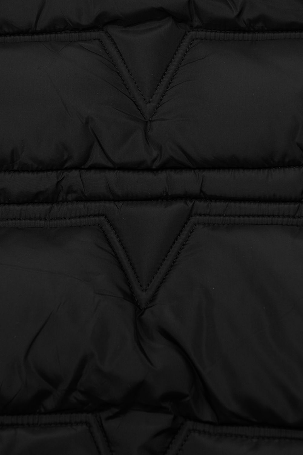 Damen-Wintermantel mit verstellbarer Taille Schwarz
