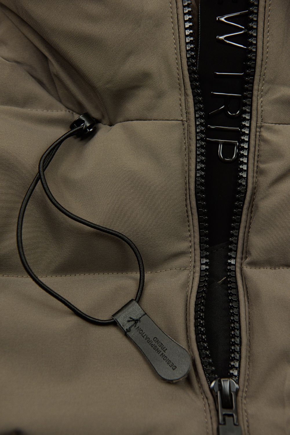 Damen-Winterjacke mit Kapuze FLURRY Dunkelbeige