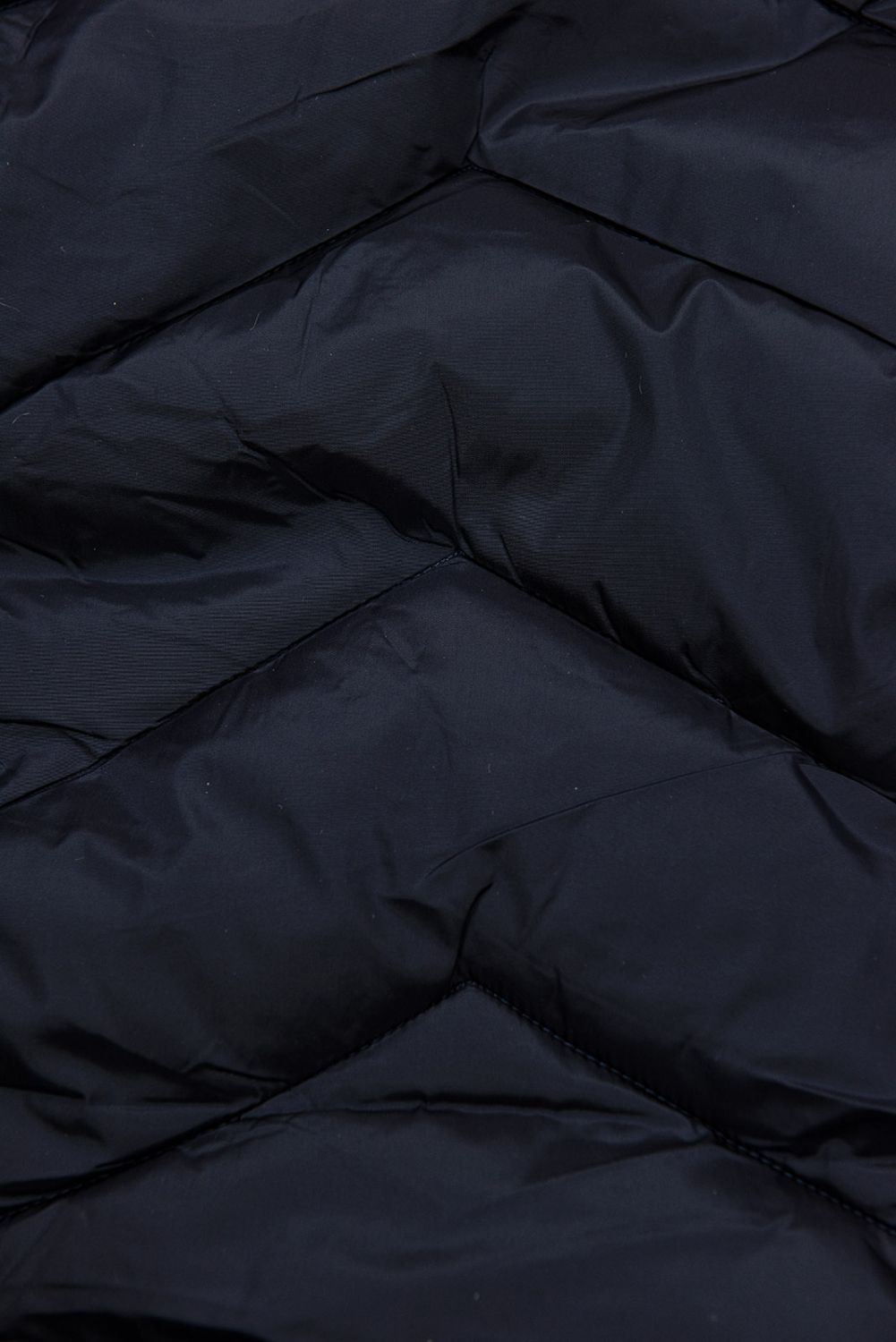 Gesteppte Winterjacke mit abnehmbarer Kapuze dunkelblau