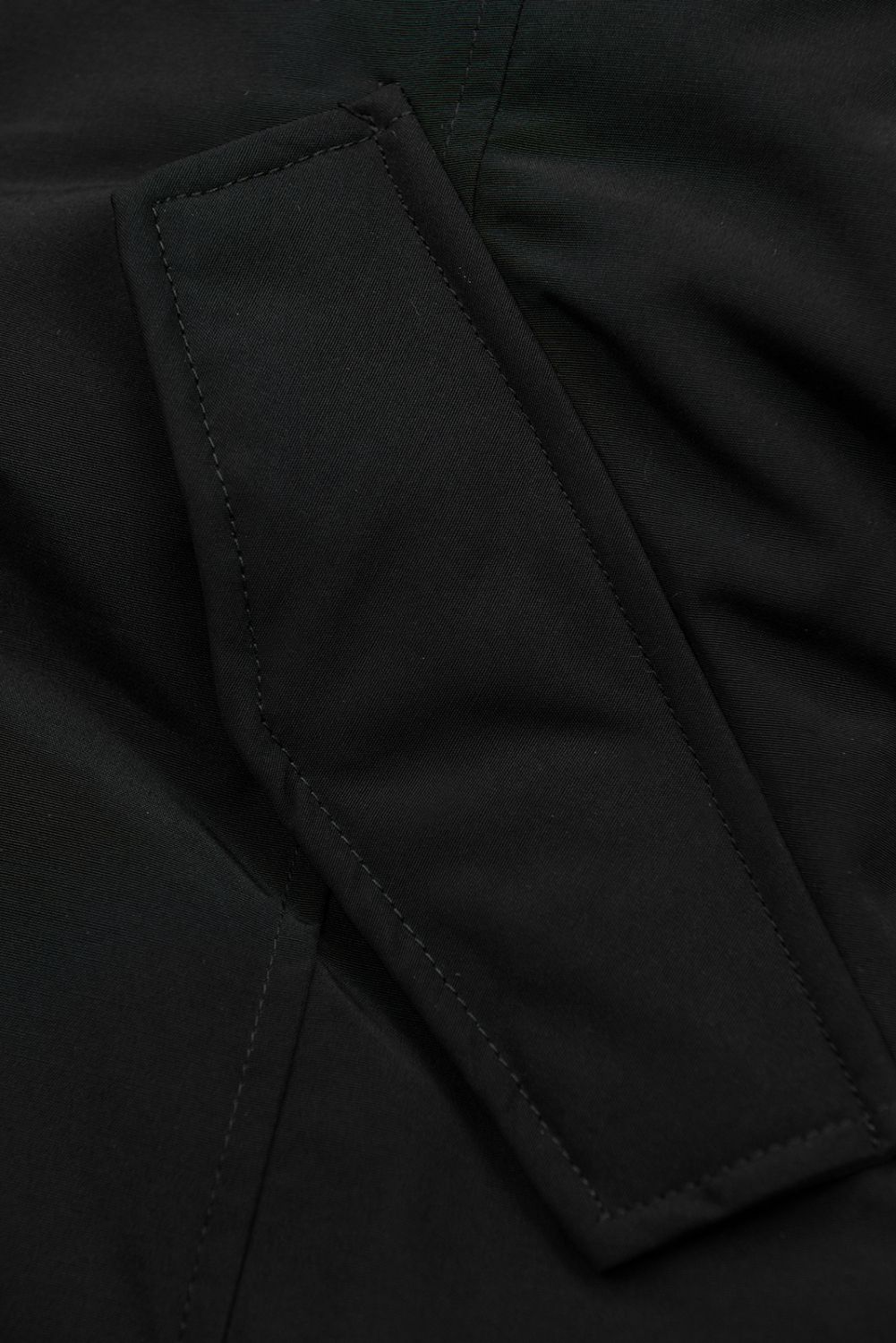 Parka mit Fleece Futter Kapuze schwarz