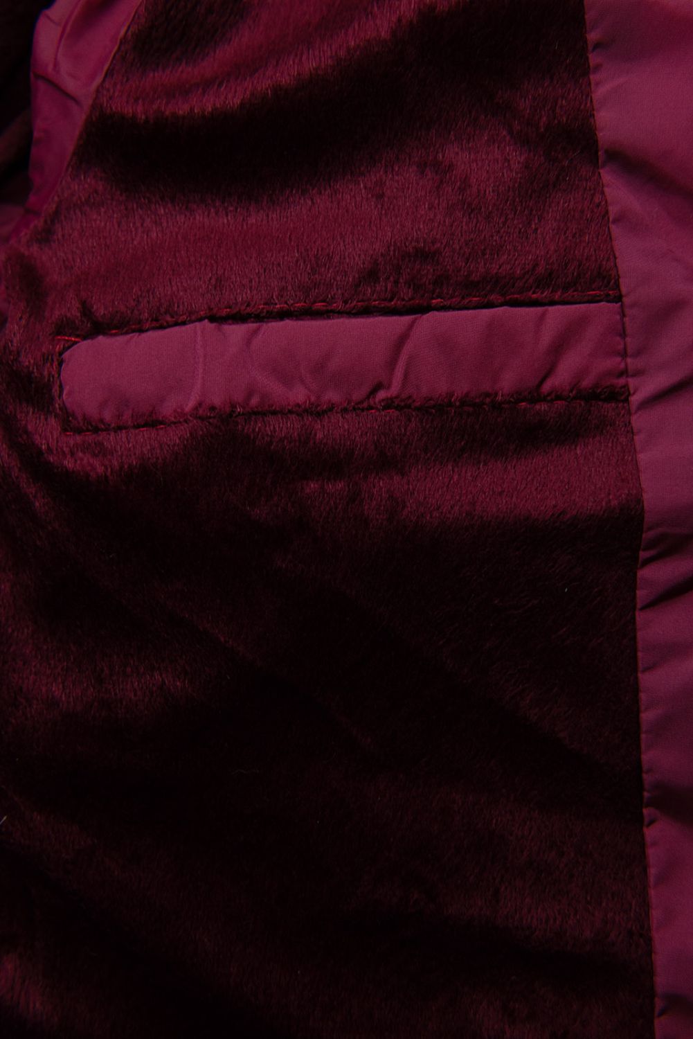 Gefüttert Winterjacke in Burgundy