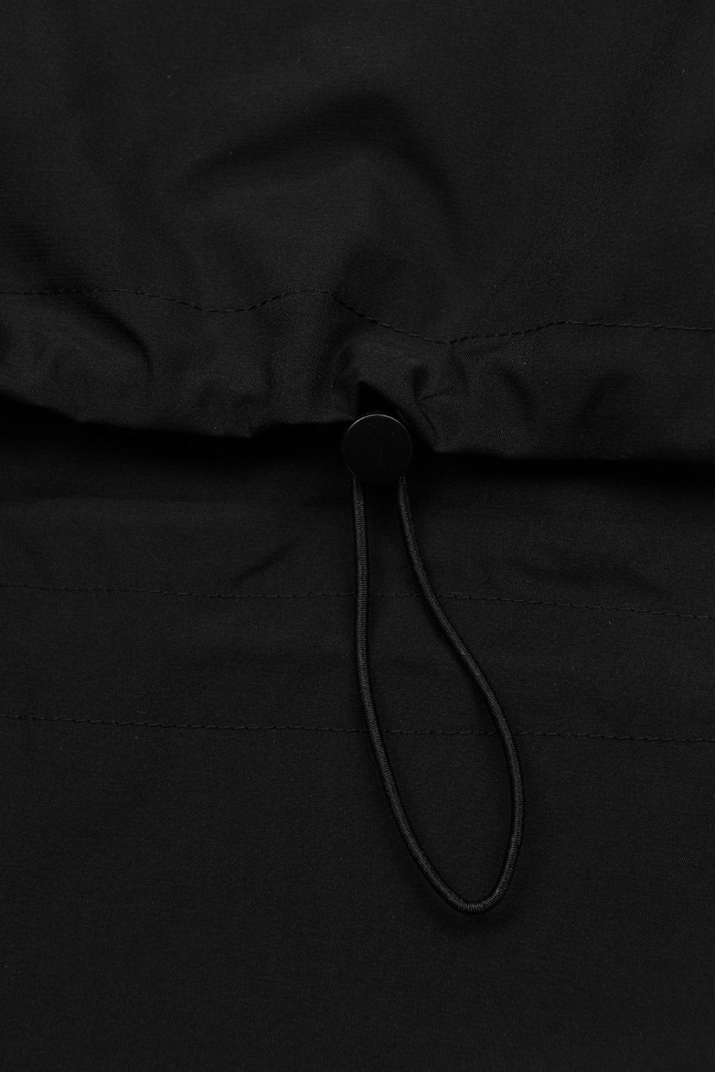 Damen-Übergangsjacke mit Kapuze - Schwarz