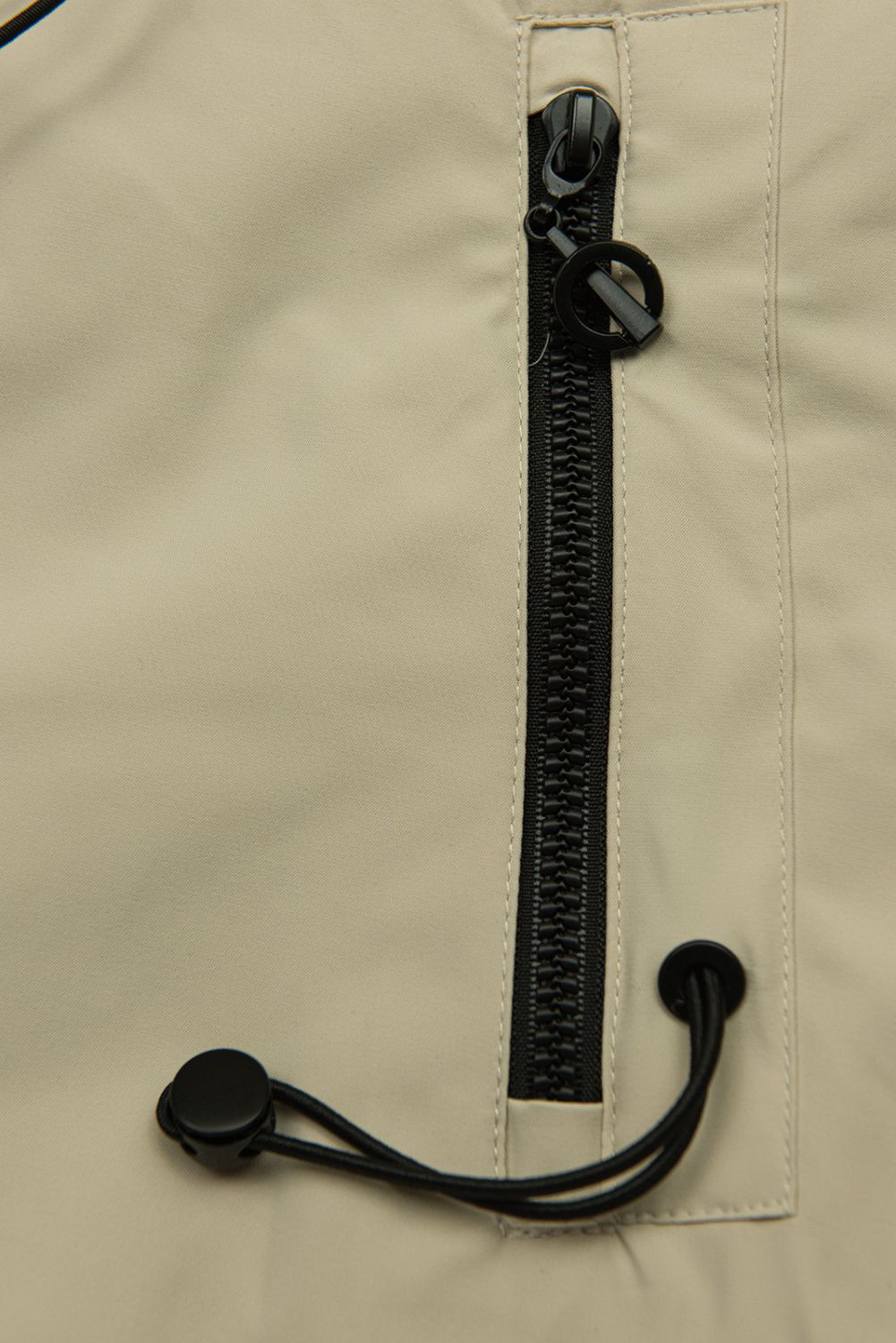 Damen-Übergangsjacke mit Kapuze - Beige