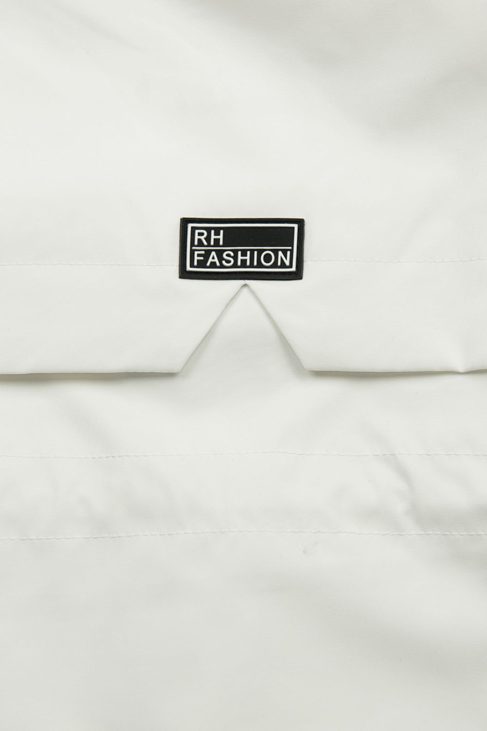 Damen-Parka mit Golddetails Weiß